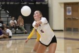 Lemoore senior Shelby Saporetti played well for the Tigers Thursday night in a five-set loss to Kingsburg.